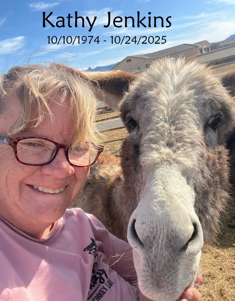 Burro Rescuer Crosses Rainbow Bridge (Kathy Jenkins) – Wild Horse